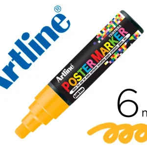 ROTULADOR ARTLINE POSTER MARKER EPP-6-NAR FLU PUNTA REDONDA 6 MM COLOR NARANJA FLUOR