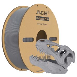 Filamento para impresora 3D Jamghe Hi Speed PLA+ Plata, 1,75 mm, 1 kg