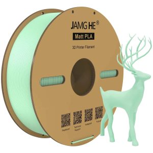 Filamento para impresora 3D Jamghe Matt PLA Verde, 1,75 mm, 1 kg