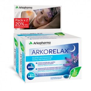 Arkorelax Sueño Reparador 30 Comprimidos x2 Arkopharma