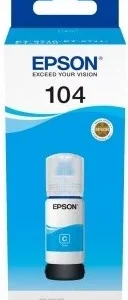 EPSON ECOTANK ET-2710/2711/2720/4700 Nº104 TINTA CIAN ORIGINAL (65 ML)