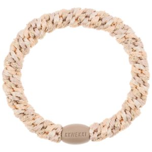 Pulsera coletero Kknekki mix powder beige glitter