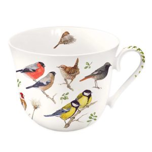 Taza de porcelana Pájaros
